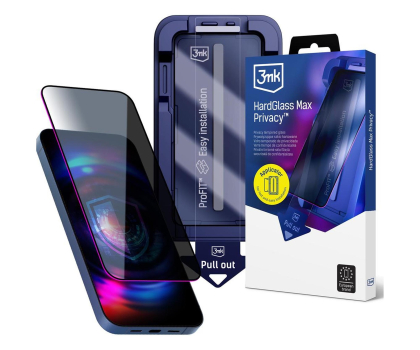Szkło i folia ochronna 3mk Hardglass Max Privacy do Apple iPhone 17 Pro
